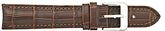 ALPINE Stitched Alligator Grain Curved Ends Band 387